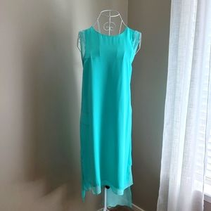 Beautiful teal high low dress